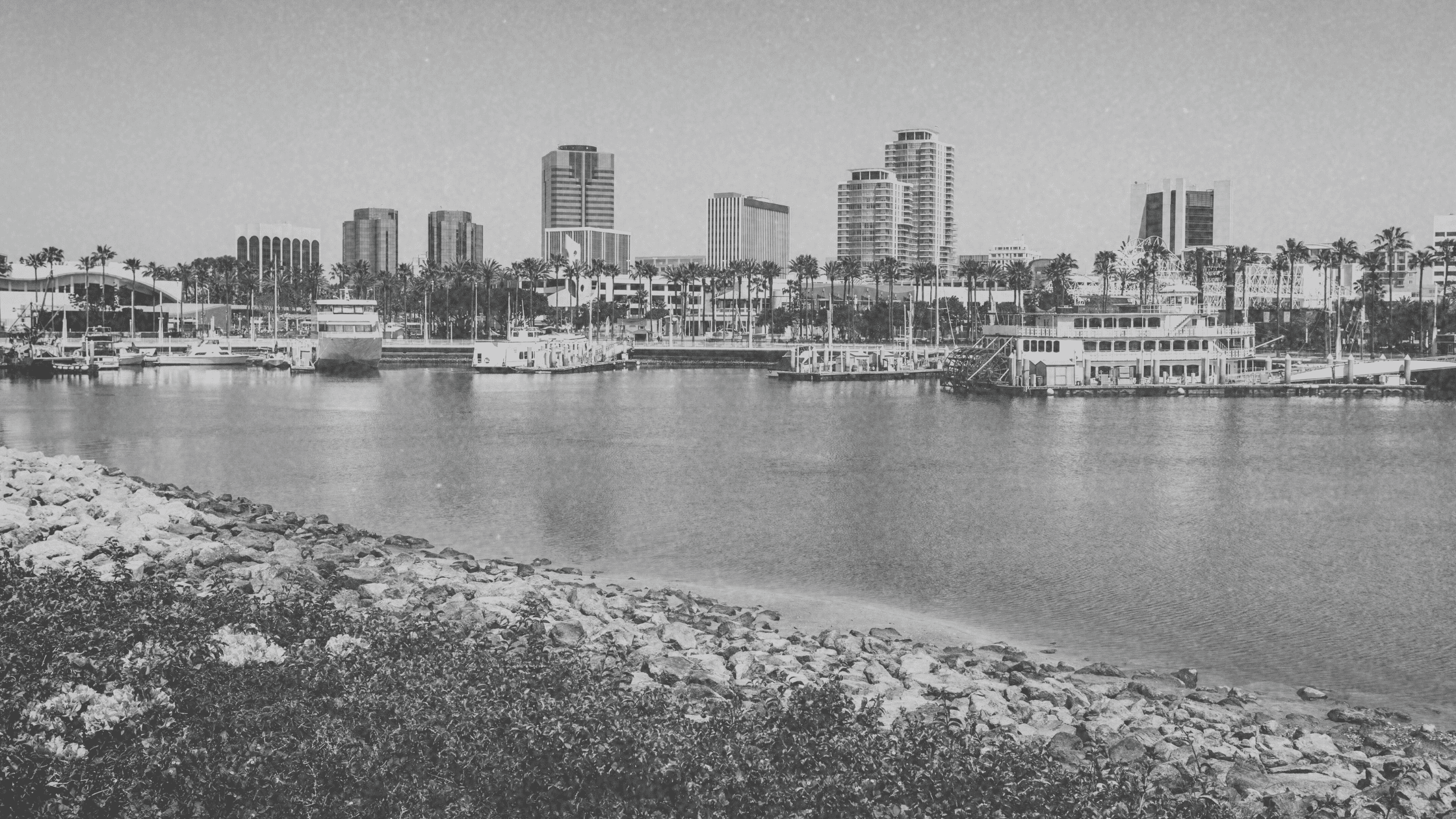 Scenic View of Long Beach California Scenic view of Long Beach showcasing waterfront and city skyline, highlighting the beauty of event venues in Long Beach for unforgettable gatherings.